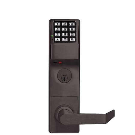 Alarm Lock Alarm Lock: Trilogy DL3500CRL Classroom Mortise Lever Lock / w/ Audit Trail / Left Handed 10B ALL-DL3500CRL-10B